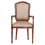 Стул с подлокотниками из натурального бука бежевый Solid Luxury варинант исполнения - 1 | Loft Concept в Тюмени