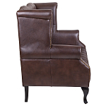 Диван из натуральной кожи на 4-х деревянных ножках из массива бука Thomas Seating brown варинант исполнения - 2 | Loft Concept в Тюмени