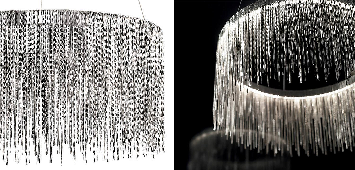 Люстра Atlantis Chain Chandelier Round Chrome Люстра Atlantis Chain Chandelier Round Chrome - Loft-Concept в Тюмени