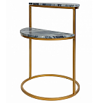 Кофейный столик с подстольем из металла Halves варинант исполнения - 1 | Loft Concept в Тюмени