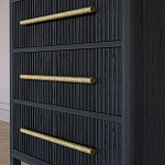 Комод Primo с 3 выдвижными ящиками Черный дуб варинант исполнения - 3 | Loft Concept в Тюмени