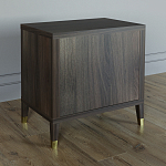 Тумба прикроватная с двумя ящиками Elsa Dreams Walnut варинант исполнения - 4 | Loft Concept в Тюмени