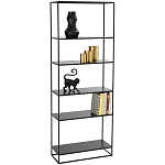 Металлический стеллаж Menzie Black Wide Metal Rack варинант исполнения - 1 | Loft Concept в Тюмени