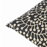 Подушка декоративная черного цвета Blossom Essence Grace варинант исполнения - 2 | Loft Concept в Тюмени