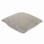Подушка из хлопка рельефной вязки серого цвета Eden Line варинант исполнения - 1 | Loft Concept в Тюмени