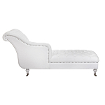 Кушетка белая с мягкой обивкой из велюра Michael Couch варинант исполнения - 2 | Loft Concept в Тюмени