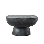 Столик кофейный черного цвета с овальной столешницей и круглым основанием Black Dalmen Table варинант исполнения - 6 | Loft Concept в Тюмени