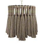 Подвесной светильник круглый плетеный с бахромой Braided Bundle of Ears варинант исполнения - 1 | Loft Concept в Тюмени
