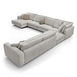 Современная модульная система мягкой мебели Zartаrn 6-ти местный угловой диван варинант исполнения - 2 | Loft Concept в Тюмени