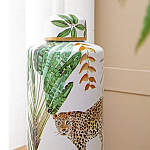 Ваза фарфоровая с ручной росписью Leopard Collection  варинант исполнения - 5 | Loft Concept в Тюмени