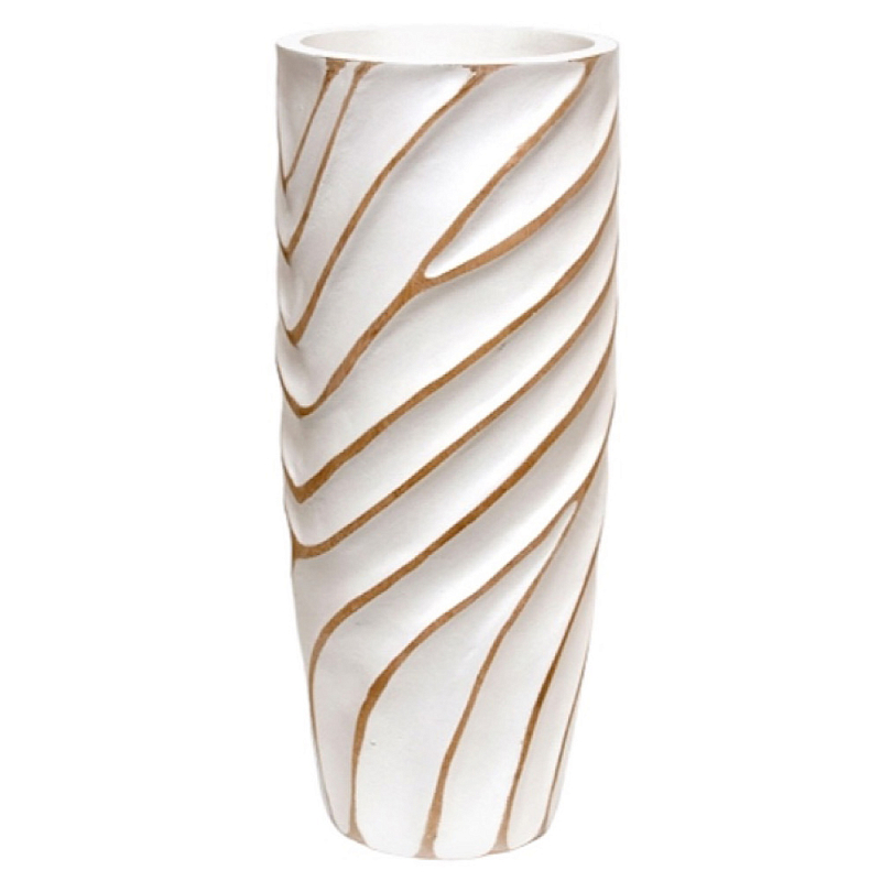 Ваза белая Vase of Thailand 1 Белый Золотой в Тюмени | Loft Concept 