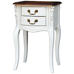 Прикроватная тумба в стиле прованс с 2-мя ящиками Paule Montmartre Provence Bedside Table варинант исполнения - 2 | Loft Concept в Тюмени