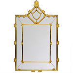 Зеркало прямоугольное Golden Classic Ornament Mirror варинант исполнения - 1 | Loft Concept в Тюмени