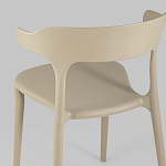 Бежевый стул из прочного PP-пластика JORIS варинант исполнения - 6 | Loft Concept в Тюмени