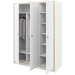 Шкаф белый четырёхдверный для одежды Antique Order варинант исполнения - 4 | Loft Concept в Тюмени