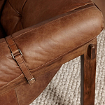 Двухместный диван Duncan винтажная коричневая кожа варинант исполнения - 6 | Loft Concept в Тюмени