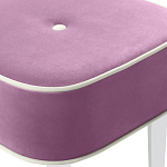 Квадратный мягкий пуф на белых ножках Winton Pouf Square варинант исполнения - 6 | Loft Concept в Тюмени