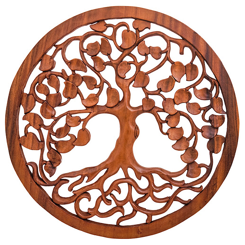 Панно из дерева Mythosream Panel With Trees Коричневый в Тюмени | Loft Concept 