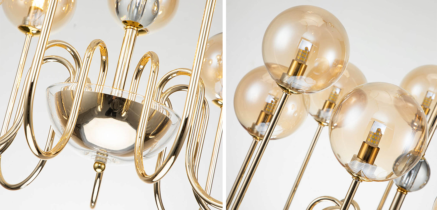 Люстра Sheiry Glass Ball Chandelier 9 Люстра Sheiry Glass Ball Chandelier 9 - Loft-Concept в Тюмени