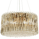 Круглая люстра с металлическими и хрустальными подвесками Bonnay Crystal Chandelier варинант исполнения - 5 | Loft Concept в Тюмени