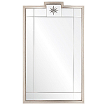 Зеркало в  серебряной раме с узорчатым геометрическим орнаментом Repulse варинант исполнения - 1 | Loft Concept в Тюмени