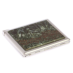 Портсигар с газовой зажигалкой из натурального камня Серафинит Stone Cigarettes Cases варинант исполнения - 2 | Loft Concept в Тюмени