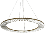 Кольцевая люстра с хрустальным декором Maude Crystal Chandelier варинант исполнения - 3 | Loft Concept в Тюмени