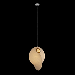 Подвесной светильник белый с фигурным тканевым плафоном White Whirlwinds варинант исполнения - 2 | Loft Concept в Тюмени