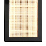 Светодиодное прямоугольное бра из металла черного цвета Lattice Lux варинант исполнения - 8 | Loft Concept в Тюмени