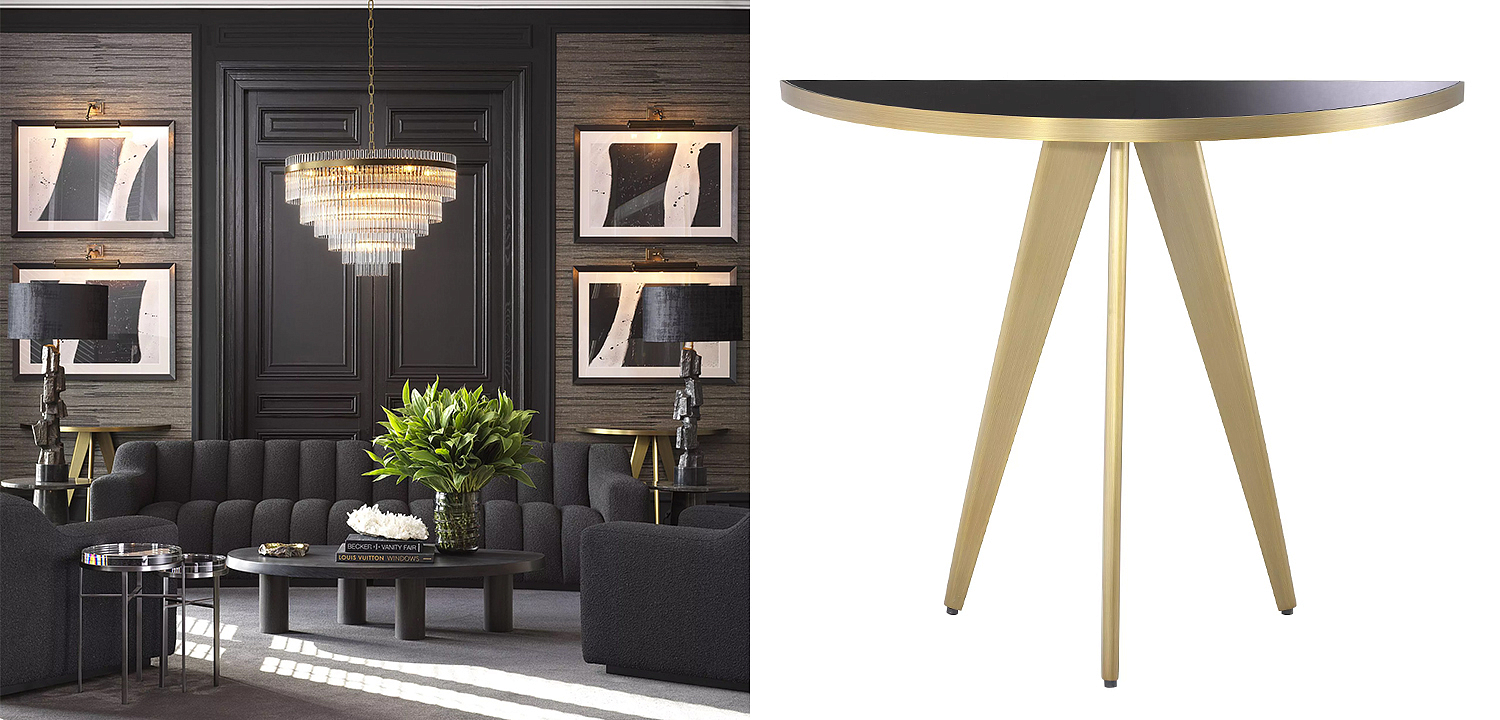 Консоль Eichholtz Console Table Aston Brass Консоль Eichholtz Console Table Aston Brass - Loft-Concept в Тюмени