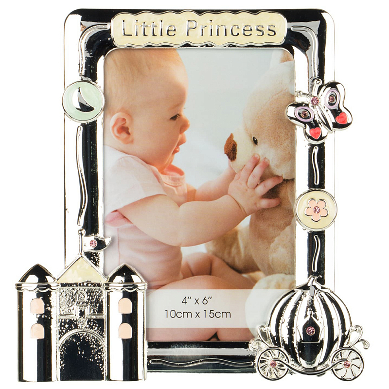 Фоторамка детская Childhood Corner Little Princess Серебряный Фоторамка детская Childhood Corner Little Princess Серебряный в Тюмени | Loft Concept