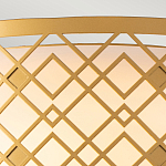 Потолочный светильник золотого цвета с каркасом в виде геометрических ромбов Elstead Lighting варинант исполнения - 5 | Loft Concept в Тюмени