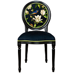 Стул чёрный из натурального бука с изображением птица в саду Blooming Magnolias варинант исполнения - 1 | Loft Concept в Тюмени