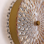 Бра с плафоном из рельефного стекла Peony Glass Bronze  варинант исполнения - 3 | Loft Concept в Тюмени