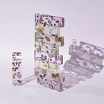 Подставка для телефона из эпоксидной смолы с цветами розовая Epoxy Flowers Phone Stand Pink варинант исполнения - 4 | Loft Concept в Тюмени