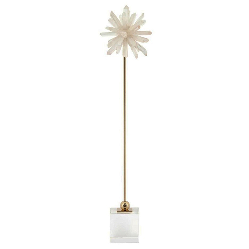 Статуэтка Obelisque Flower Белый Золотой Статуэтка Obelisque Flower Белый Золотой в Тюмени | Loft Concept