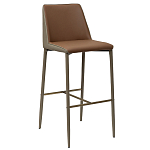 Стул барный с терракотовой обивкой из экокожи Spectacular High Chair варинант исполнения - 1 | Loft Concept в Тюмени