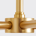 Люстра золотая с белыми тканевыми абажурами Coolness варинант исполнения - 3 | Loft Concept в Тюмени