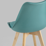 Стул с основой из пластика и мягким сиденьем Arvika Azure варинант исполнения - 6 | Loft Concept в Тюмени