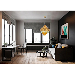 Люстра с каскадом из разноцветных круглых подвесов Key Lustar варинант исполнения - 2 | Loft Concept в Тюмени