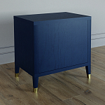 Тумба прикроватная с двумя ящиками Elsa Dreams Blue варинант исполнения - 4 | Loft Concept в Тюмени