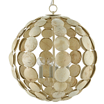 Люстра в форме шара с декором из круглых декоративных элементов Texture Discs варинант исполнения - 2 | Loft Concept в Тюмени