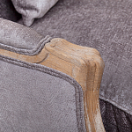 Кресло Ava Classical Armchair brown and grey velour варинант исполнения - 4 | Loft Concept в Тюмени