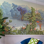 Обои ручная роспись Le Brésil Eden варинант исполнения - 3 | Loft Concept в Тюмени