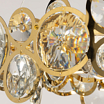 Люстра подвесная из золотых колец 57 см Golden Circles варинант исполнения - 6 | Loft Concept в Тюмени