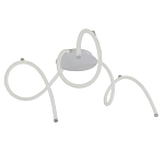 Люстра белого цвета с тремя изогнутыми светодиоидными плафонами Luke Lampco Tracer Lamp варинант исполнения - 1 | Loft Concept в Тюмени