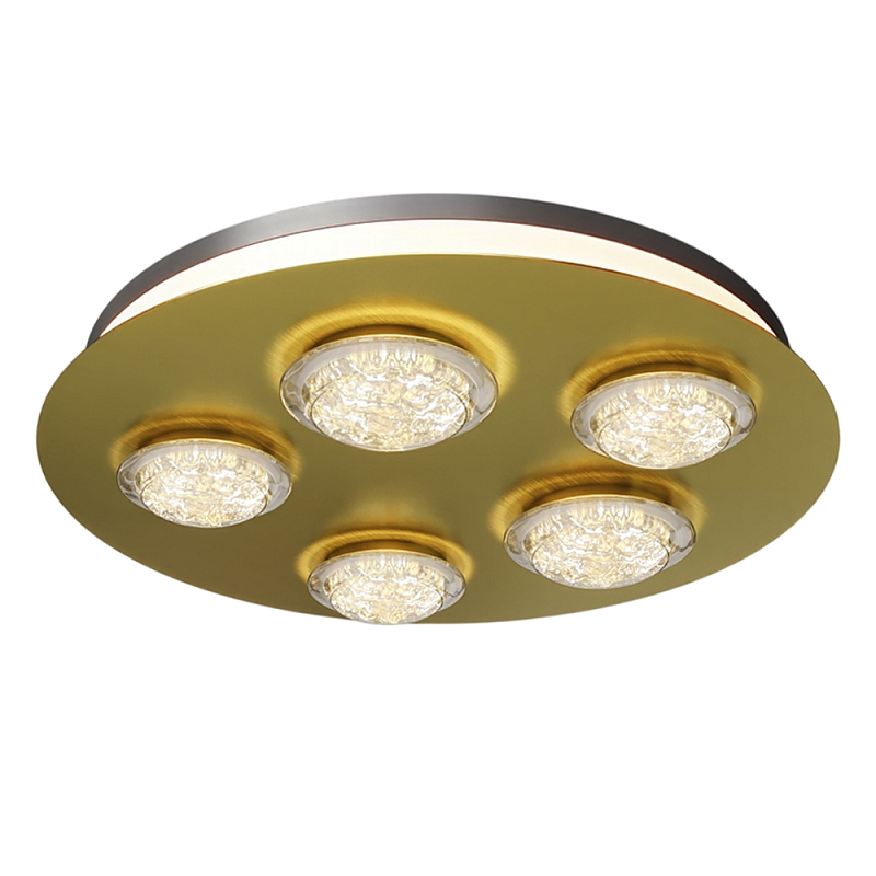 Потолочный светильник Pharao 3000К 56Вт Латунь Черный в Тюмени | Loft Concept 