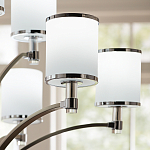 Люстра с белыми стеклянными плафонами в форме цилиндра Feiss варинант исполнения - 10 | Loft Concept в Тюмени