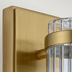 Бра вертикальное с рифленым стеклянным плафоном и прямоугольным основанием Quintiesse варинант исполнения - 2 | Loft Concept в Тюмени