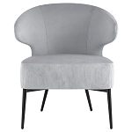 Современное мягкое кресло на металлических ножках Rakush Grey варинант исполнения - 2 | Loft Concept в Тюмени